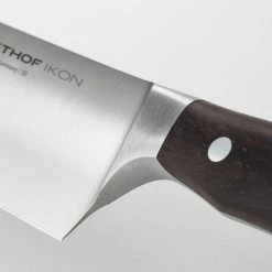 Wusthof Cutlery Wusthof Ikon Blackwood 8" Cook's Knife 8 Wusthof Cutlery Wusthof Ikon Blackwood 8" Cook's Knife -Outlet Knife Accessories Store ikon half bolster detail 1