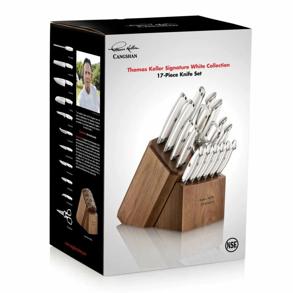 Cangshan Cutlery Thomas Keller Signature White Collection 17-Piece Knife Block Set 12 Cangshan Cutlery Thomas Keller Signature White Collection 17-Piece Knife Block Set - Image 10