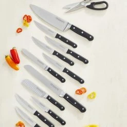 KitchenAid Classic Forged 14-Piece Knife Set | Triple Rivet -Outlet Knife Accessories Store kkftr14sl kitchenaid knives birds eye