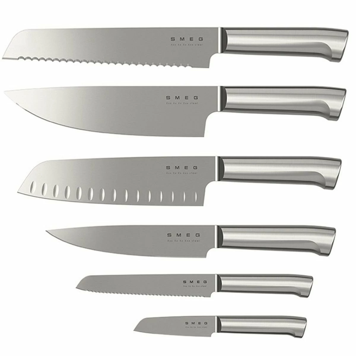 SMEG 7-Piece Knife Block Set | Pastel Blue 5 SMEG 7-Piece Knife Block Set | Pastel Blue - Image 3