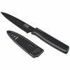 Kuhn Rikon Nonstick Paring Knife | Licorice -Outlet Knife Accessories Store kuhn rikon nonstick paring knife black 2817 1
