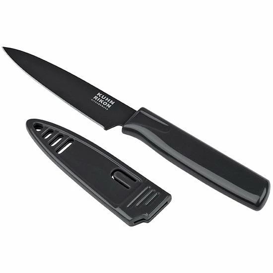 Kuhn Rikon Nonstick Paring Knife | Licorice 3 Kuhn Rikon Nonstick Paring Knife | Licorice