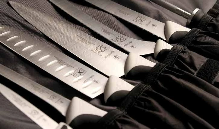 Mercer Cutlery Mercer Millennia 8pc Knife Roll Set (White) 6 Mercer Cutlery Mercer Millennia 8pc Knife Roll Set (White) - Image 4