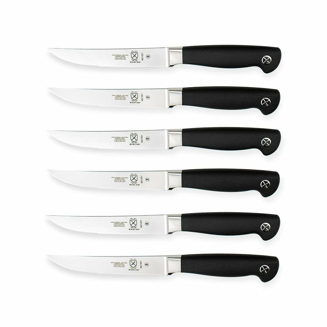 Mercer Cutlery Genesis Steak Knife Set | Serrated 3 Mercer Cutlery Genesis Steak Knife Set | Serrated