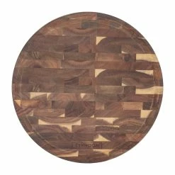 Typhoon World Foods End Grain Round Chopping Board