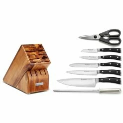 Wusthof Cutlery Wusthof Classic Ikon 8-Piece Knife Block Set | Acacia 7 Wusthof Cutlery Wusthof Classic Ikon 8-Piece Knife Block Set | Acacia -Outlet Knife Accessories Store untitled 5 2