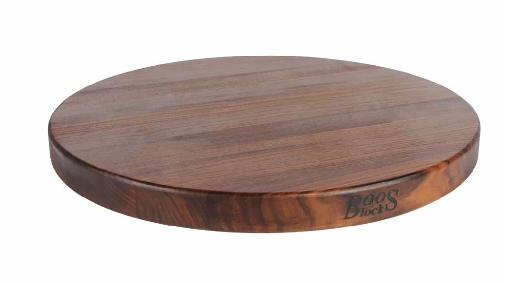 John Boos - 18" Round Cutting Board - Edge Grain – Walnut 3 John Boos - 18" Round Cutting Board - Edge Grain – Walnut