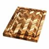 TeakHaus Herringbone End-Grain Cutting/Serving Board (Rectangle) | 18" X 14" X .9" -Outlet Knife Accessories Store ymherkey